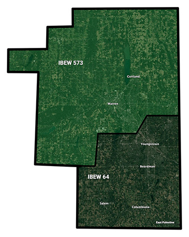 Mahoning Valley Chapter Map