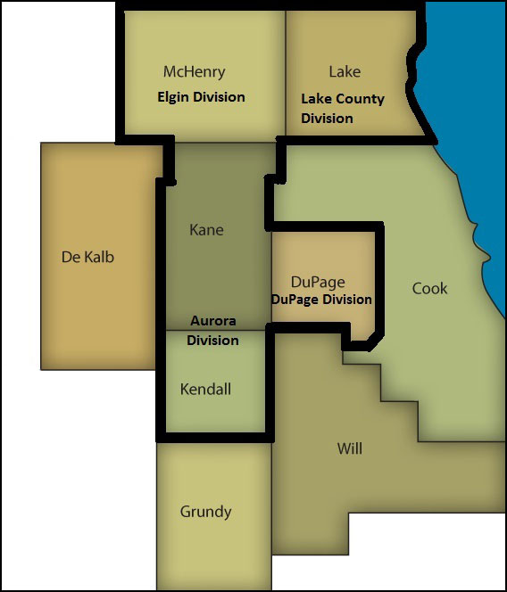 Northeastern Illinois Chapter Map Northeastern Illinois Chapter Map