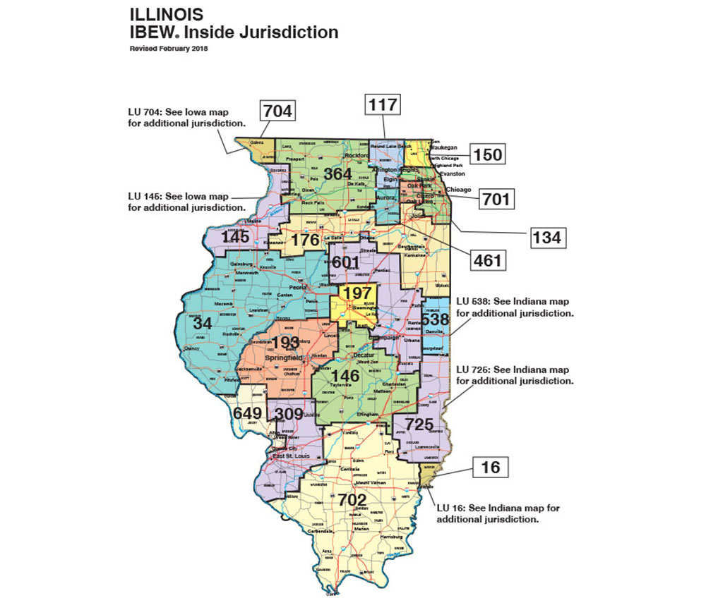 Illinois IBEW Jurisdiction