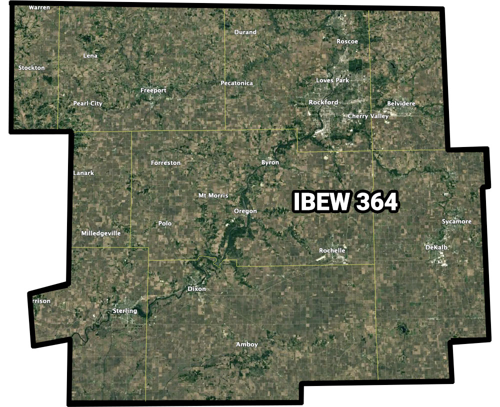 NECA Northern Illinois Chapter Map